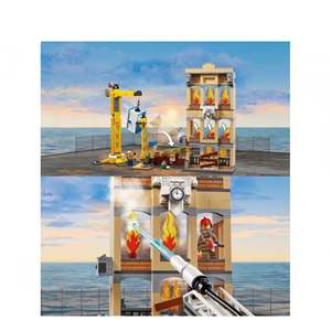 لگو سیتی شهرهای آتش نشانی 985 قطعه Fire Cities-اسباب بازی